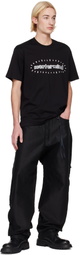 mastermind JAPAN Black Puzzle Wide Straight Fit Jeans