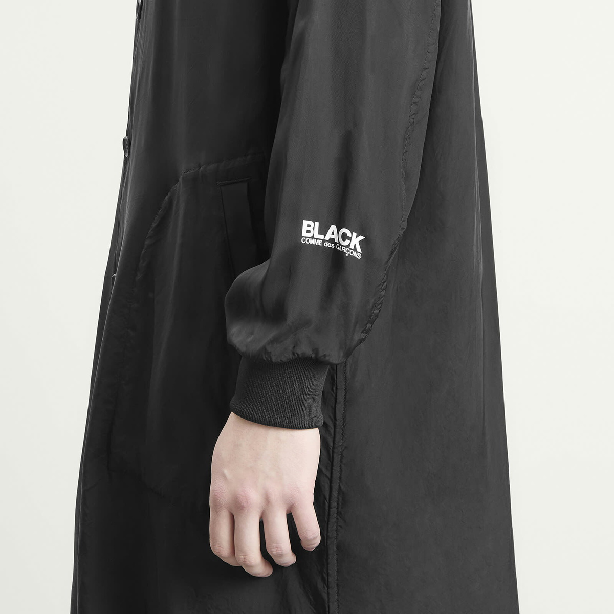 Comme des Garçons Men's Long Formal Coat in Black