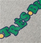 Très Bien - Wavy Toys Logo-Print Mélange Cotton-Jersey T-Shirt - Gray