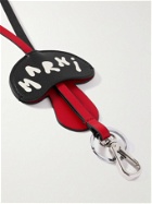 Marni - Logo-Print Leather Lanyard Key Fob