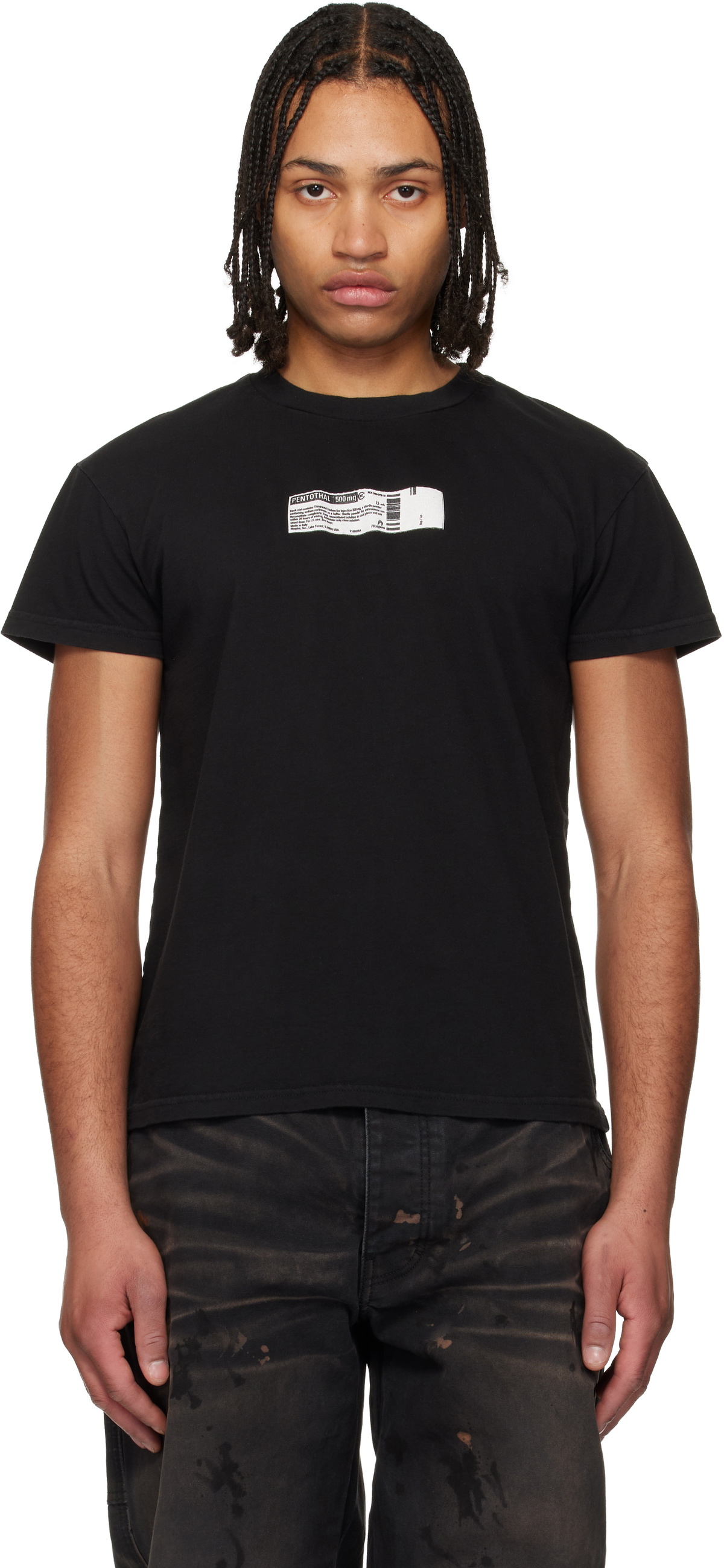 ALEXANDER DIGENOVA Black 'Truth Serum' T-shirt