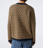 Valentino Toute La V jacquard virgin wool cardigan