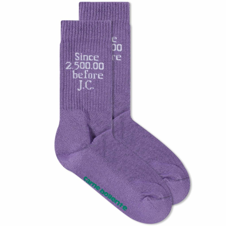 Photo: Carne Bollente Women's Chaussex Socks in Purple