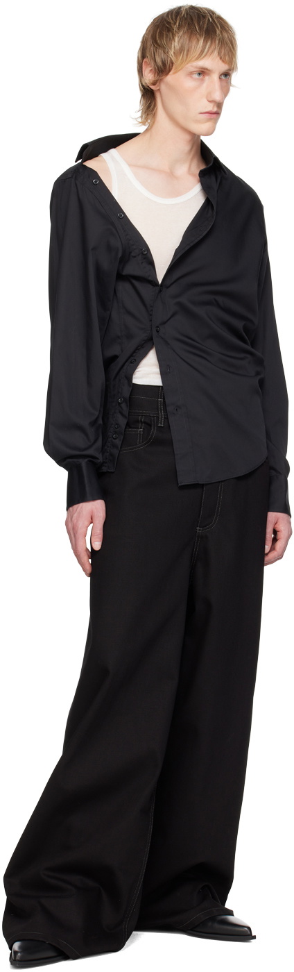 NICOLAS ANDREAS TARALIS Black Plaque Jeans