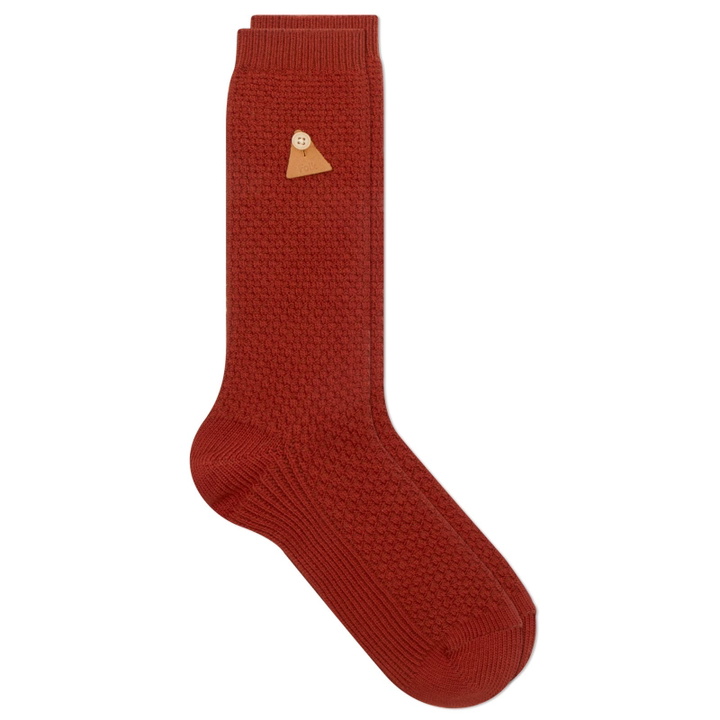 Photo: Folk Men's Waffle Sock in Clay