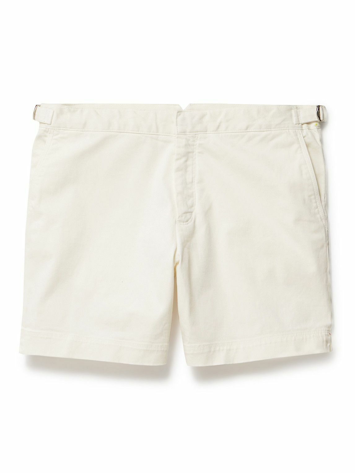 Orlebar Brown - Bulldog Slim-Fit Stretch-Cotton Twill Shorts - White ...