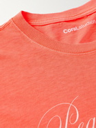 Coral Studios - Printed Cotton-Jersey T-Shirt - Orange