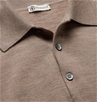 Connolly - Mélange Merino Wool Polo Shirt - Neutrals