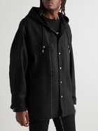 Mastermind World - Embroidered Bouclé-Tweed Overshirt - Black