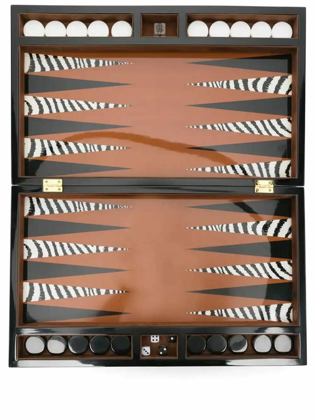 Photo: Jonathan Adler Zebra Backgammon Set