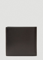 Debossed-Logo Bi-Fold Wallet in Black