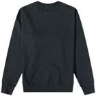 Maison Margiela Men's Embroidered Numbers Logo Crew Sweat in Charcoal