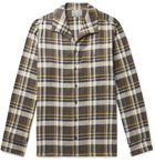 Private White V.C. - Checked Cotton, Linen and Ramie-Blend Shirt - Brown