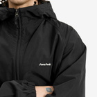 Snow Peak Men's Light Mountain Cloth Zip Up Parka Jacket in Black