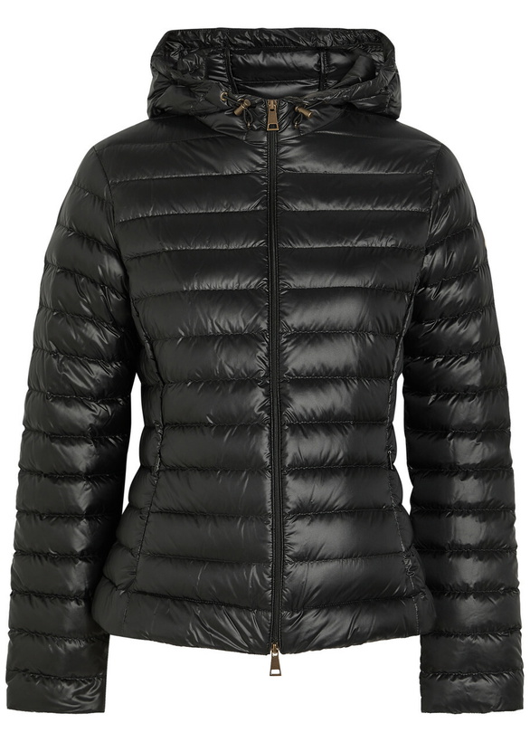 Photo: Moncler Igelhood Padded Hooded Nylon Jacket Black