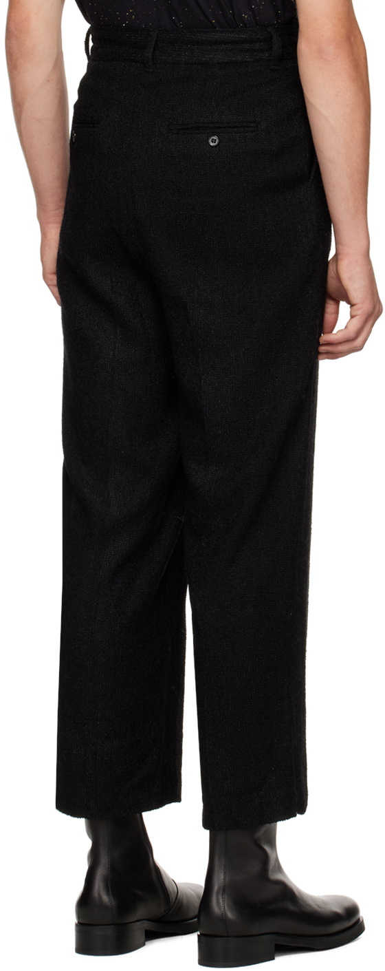 rito structure Black Pleated Trousers