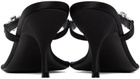 Magda Butrym Black Crystal Thong Heeled Sandals