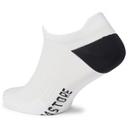 CASTORE - Cortez Logo-Intarsia Stretch-Jersey Socks - White