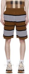 Burberry Brown Striped Shorts