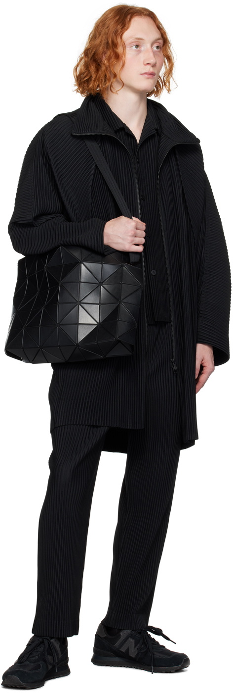 HOMME PLISSÉ ISSEY MIYAKE Black Monthly Color September Coat HOMME PLISSÉ ISSEY MIYAKE Black Monthly Color September Coat