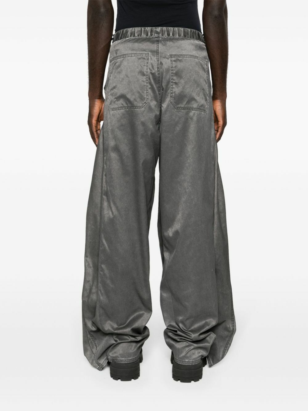 Y/Project Black Pop-Up Mid-Waist Wide-Leg Trousers