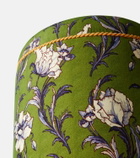 La DoubleJ Baba' floral canvas pouf