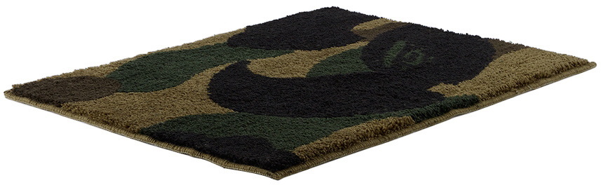 BAPE Green & Black Camo Rug A Bathing Ape