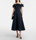 Rebecca Vallance Antalya broderie anglaise midi dress