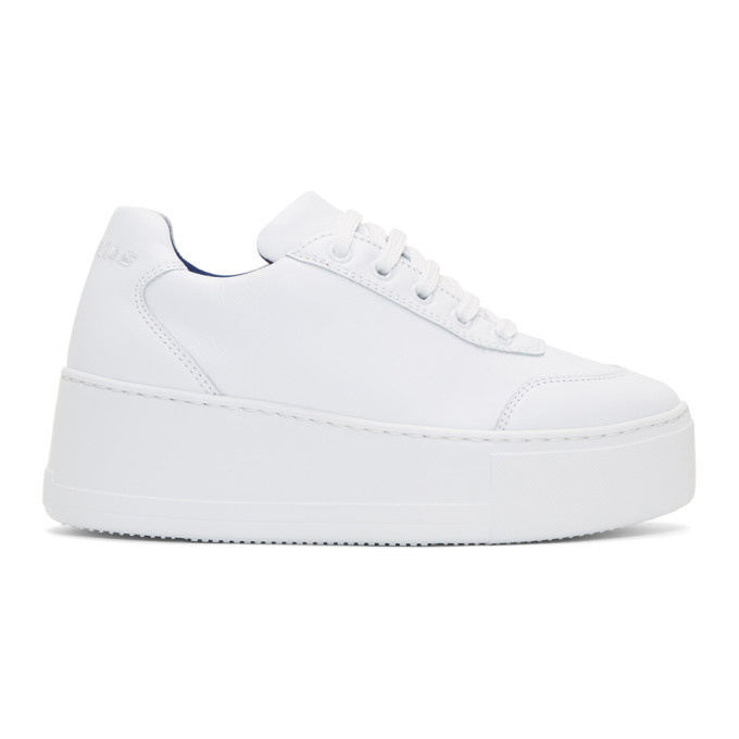 Joshua Sanders White Liberty Platform Sneakers Joshua Sanders