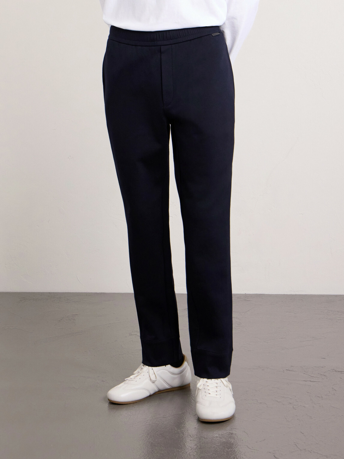 Moncler - Tapered Stretch-Cotton Jersey Sweatpants - Blue
