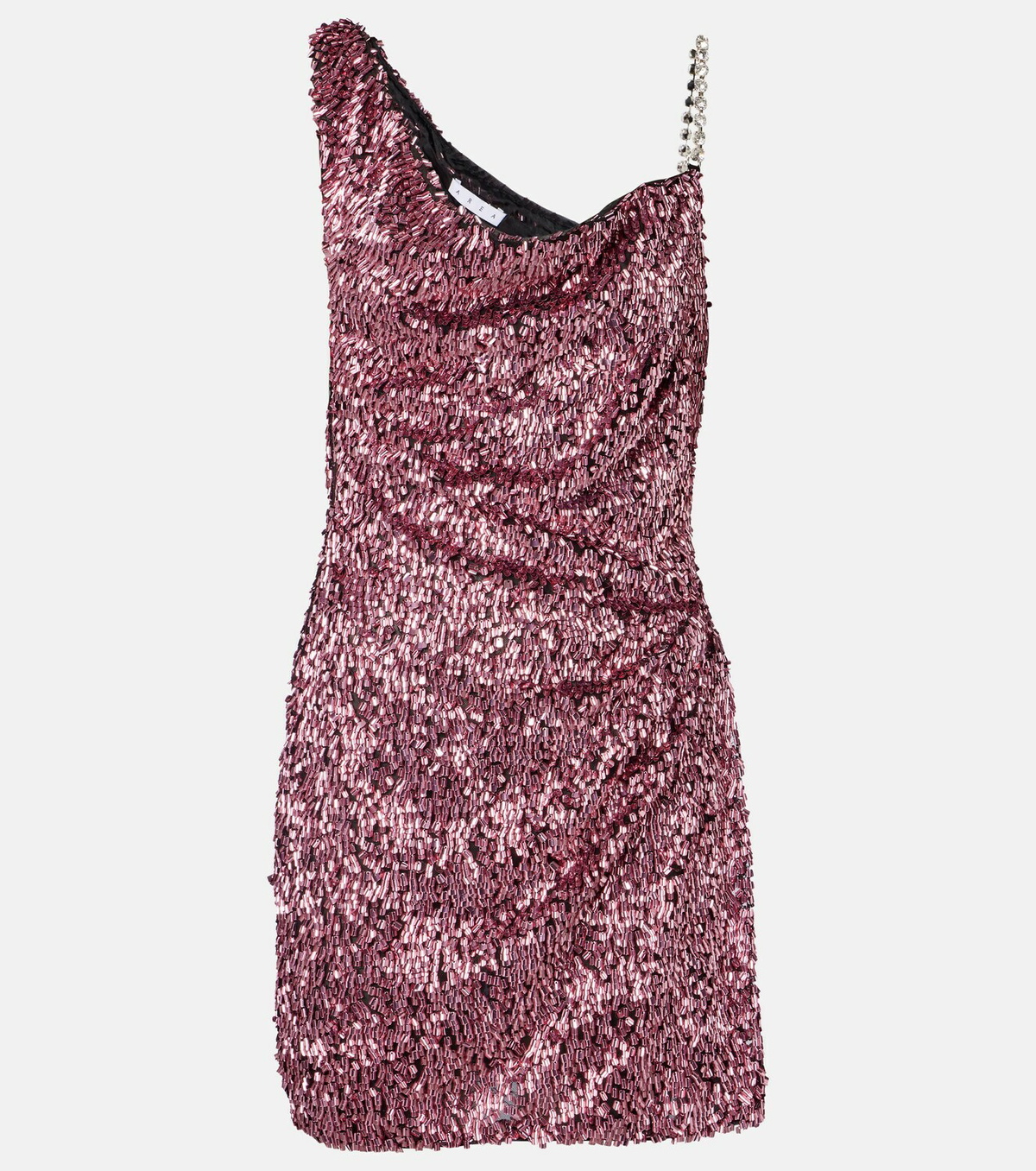 Area One-shoulder sequined minidress