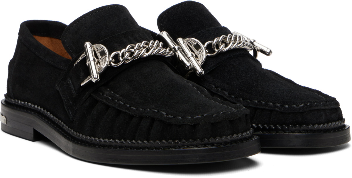 Toga Pulla Black Suede Loafers