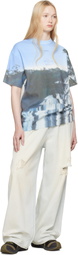 ADER error Blue Half Sleeve Knit Product. 61 T-shirt