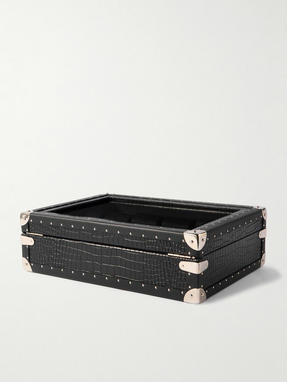 Rapport London - 10-Piece Croc-Effect Leather Watch Box