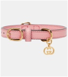 Gucci - Interlocking G XS faux leather dog collar