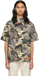 Heron Preston Multicolor Camo 'CTNMB' Turtleneck T-Shirt