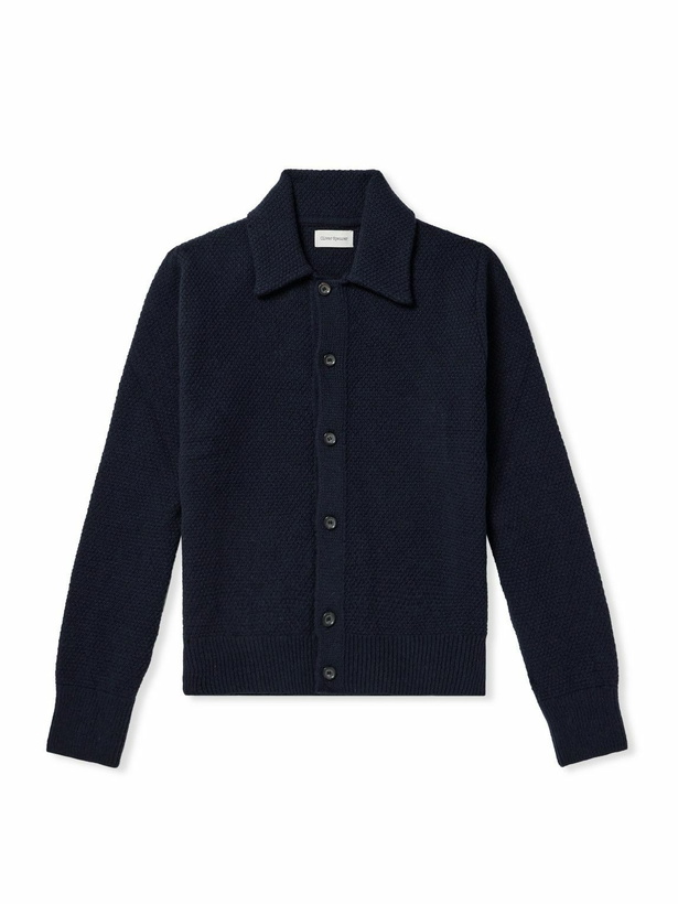 Photo: Oliver Spencer - Britten Wool Cardigan - Blue