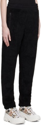 Burberry Black Embroidered Lounge Pants