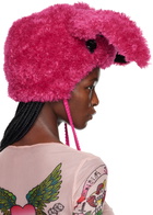 Anna Sui Pink Bunny Beanie