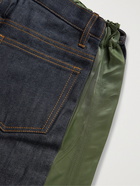 A.P.C. - Sacai Nylon-Trimmed Denim Jeans - Blue - M