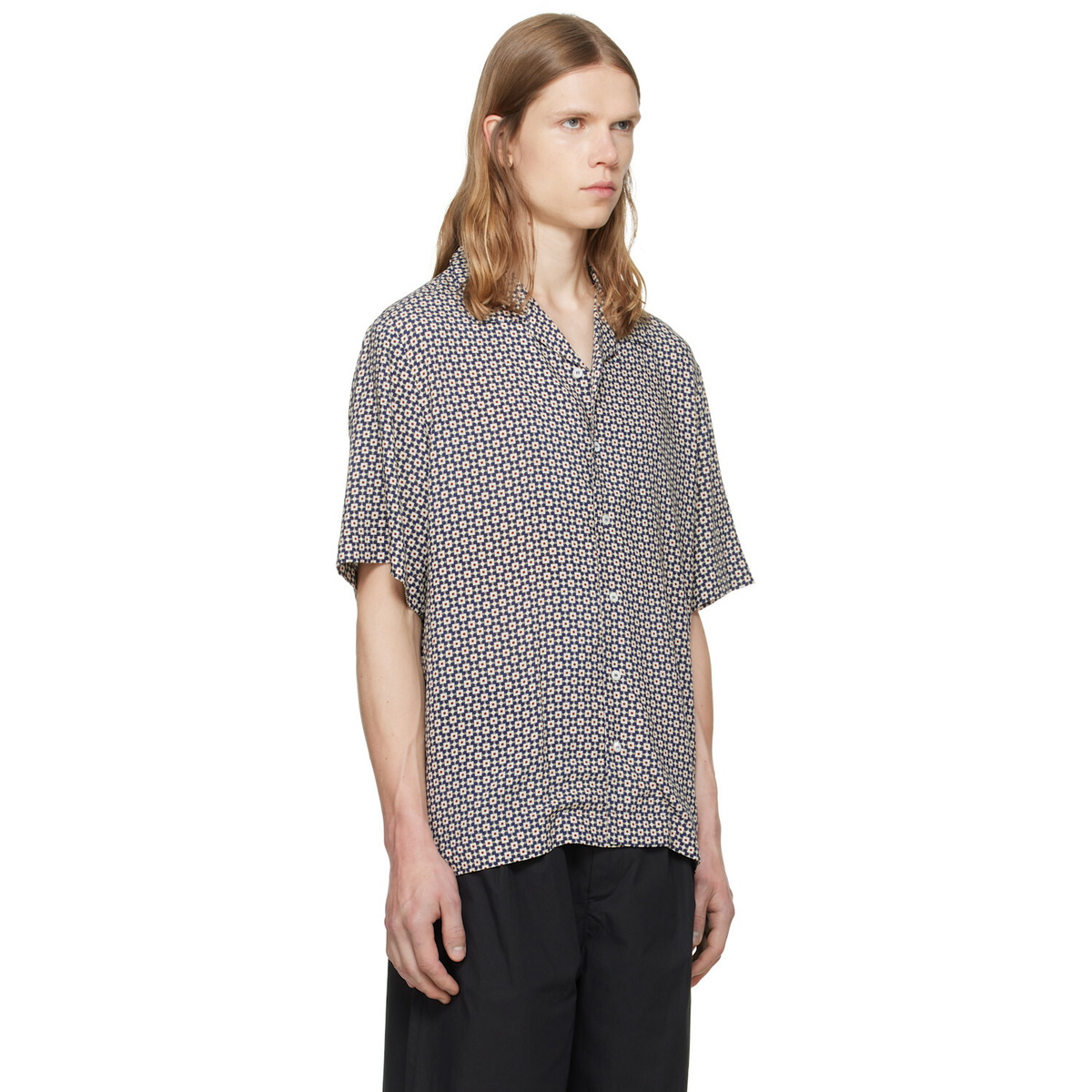 A.P.C. Navy & Red Bennet Shirt
