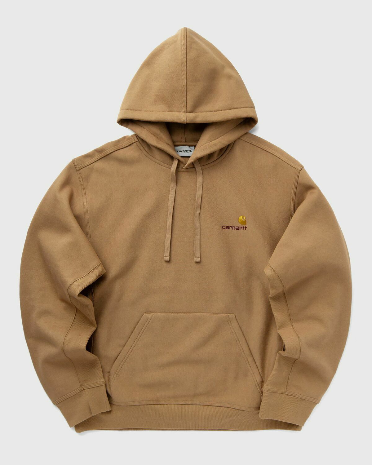Carhartt WIP Hooded American Script Sweat Brown Mens Hoody  
