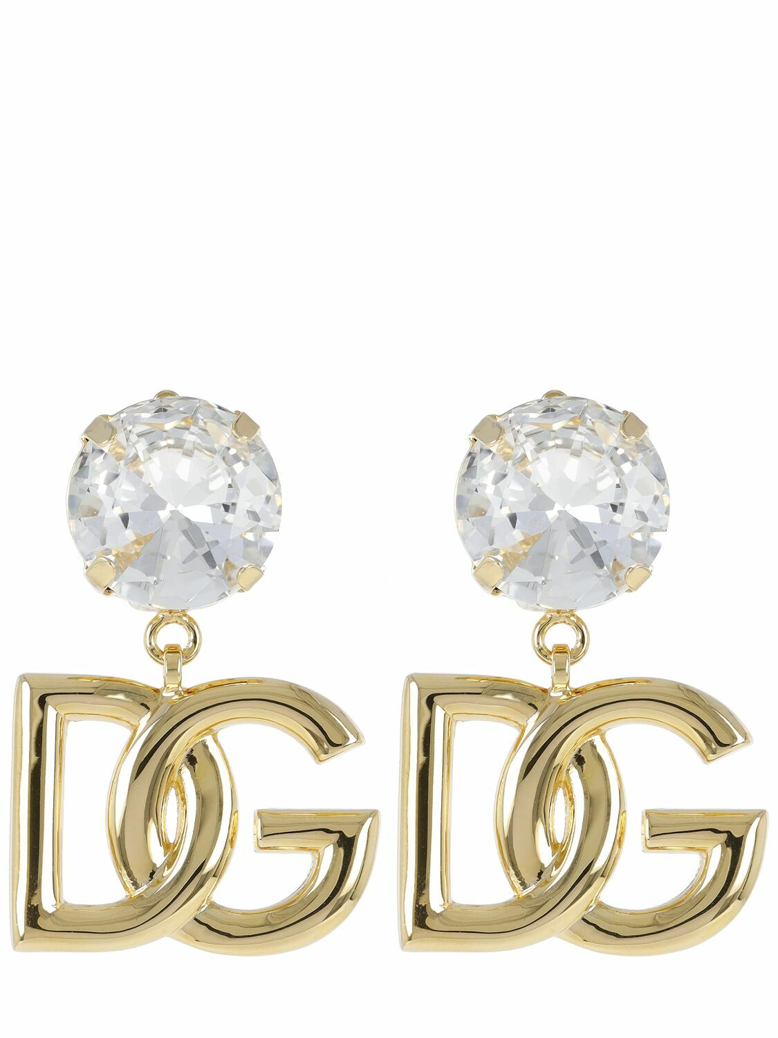 イヤリング Dolce & Gabbana DG Clips Earrings DG clip-on earrings in gold - Dolce Gabbana | Mytheresa