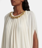 Xu Zhi Embellished draped minidress
