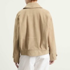 Auralee Women's Suede Blouson in Taupe