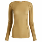 Baserange Women's Omato Long Sleeve Top in Jade Brown