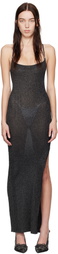 MISBHV Black Knitted Long Maxi Dress