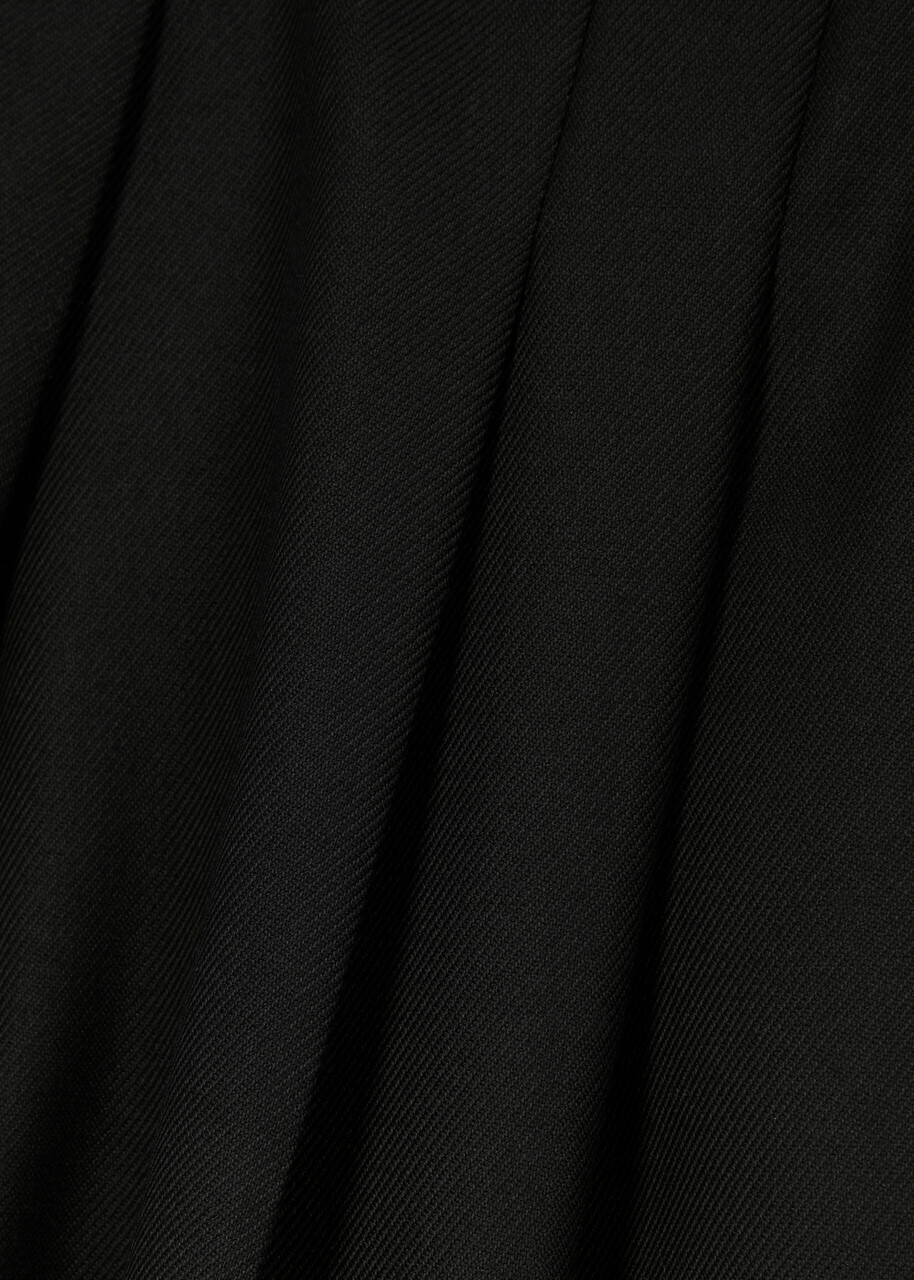 BY Malene Birger Cymbaria Wide-leg Twill Trousers Black