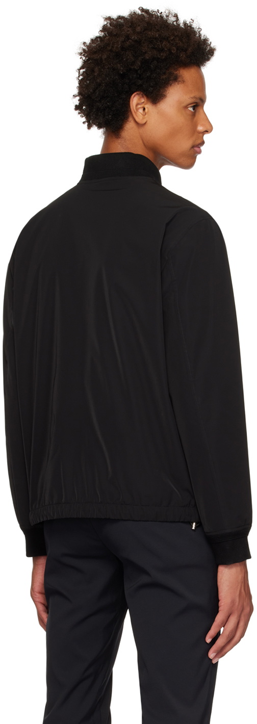 Theory Black Zip Bomber Jacket