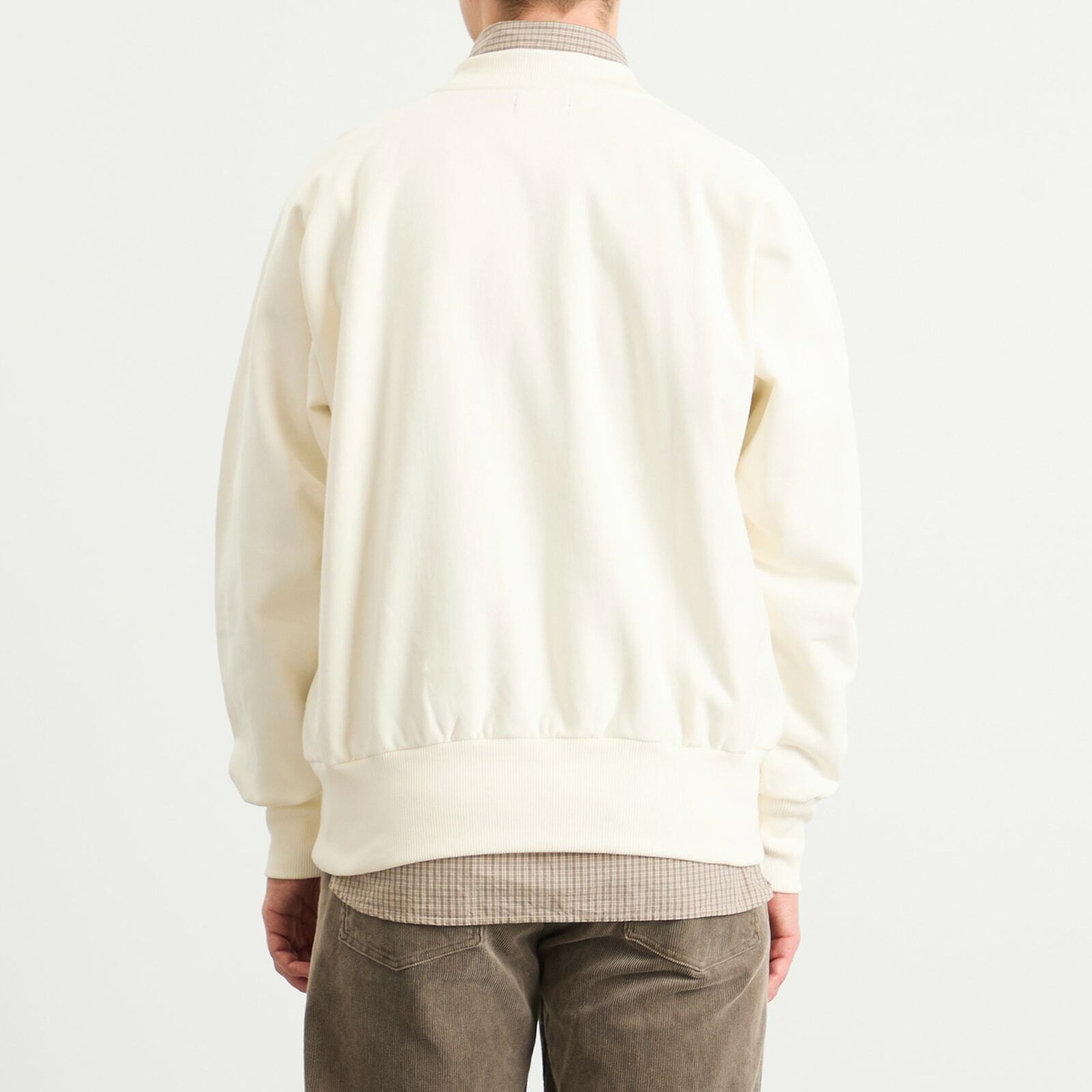 Late Checkout Men's Script Crewneck Sweatshirt in White/Red